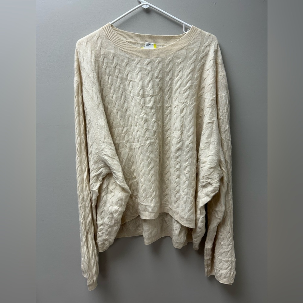 Totême Women's Cashmere Cable Knit Cream Sweater